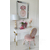 Dizaino fotelis, tualetinis staliukas, miegamasis, žavinga kėdė, rožinė, aksominė, auksinė PINK 