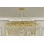 Glamour-Kronleuchter RAIN XL 150 cm, Designer, exklusiv im modernen Stil, Gold 