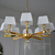 Elegant stylish lamp chandelier glamor, hamptons style pendant lamp 8 arms ELEGANZA M