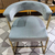 Prabangi glamour kėdė, plieninė, valgomajam, tualetiniam stalui, dizaineris, modernus pilkas auksas MARCO OUTLET 