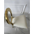 Ekskluzywne krzesło na salę weselną, na ślub złote białe glamour, wygodne, bankietowe do hotelu, restauracji RING 