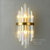 Crystal, gold, glamor wall lamp, designer wall lamp LUCY
