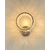 Sieninis krištolinis šviestuvas, auksinis, apvalus, žiedinis, modernus, ECLIPSE glamour sieninis šviestuvas 