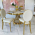 Exklusiver Stuhl für den Hochzeitssaal, für die Hochzeit gold weiß glamourös, bequem, Bankettstuhl RING 