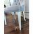 Krzesło szare glamour z pikowanym oparciem, klasyczne, do jadalni, z kołatką, nowojorskie, nowoczesne, srebrne PRINCE II 