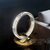 Krištolo stalinis šviestuvas, žiedas, auksinis, glamūrinis naktinis šviestuvas, modernus, apvalus ECLIPSE 