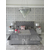 Łóżko glamour tapicerowane pikowane nowoczesne styl nowojorski szare SPECTRE SILVER
