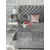 Łóżko glamour tapicerowane pikowane nowoczesne styl nowojorski szare SPECTRE SILVER