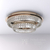 Crystal, gold, designer, exclusive ceiling lamp in a modern style, round, ring, ceiling lamp BELLINI 