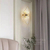 Crystal, gold, glamor wall lamp, designer wall lamp LUCY 