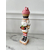 Striped nutcracker with a cupcake on the head, 31 cm 