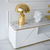Modern glamor TV cabinet, high gloss, white gold, for TV AVENUE