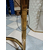 Glamour moderni klasikinė balta konsolė svetainės prieškambariui su marmuriniu viršumi BELLA GOLD OUTLET
