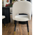 Krzesło glamour, boucle, nowoczesne, tapicerowane, do jadalni, do salonu, do biura, wygodne, półokrągłe, CARDINALE 2 