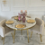 Round table, modern, glamor, white - gold 120 cm SMART 