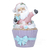 Christmas decorative cupcake with Santa Claus, 15 cm 