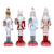 Set of four colorful nutcrackers 