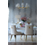 Żyrandol glamour ANGELO 80 cm nowojorski, lampa sufitowa klasyczna z białymi abażurami do salonu