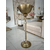 Šampano šaldytuvas, auksinis, aukštas grindis su rankenomis, 105 cm 