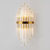 Crystal, gold, glamor wall lamp, designer wall lamp LUCY 