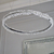 Glamorous LED crystal ceiling lamp round, ring, chandelier, modern silver BRINA OUTLET 