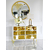 Luxuriöse Tischlampe, modern, Art Deco, New York, transparent, gold VALENTINO OUTLET