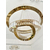 Krištolo sietynas, žiedas, auksinis, modernus glamūrinis pakabinamas šviestuvas svetainei, reguliuojamas ECLIPSE L 