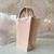 Pink handbag vase, ornament, decoration 29 cm 