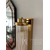 Kinkiet kryształowy, złoty, glamour, podłużny, designerska lampa ścienna SOFIA 
