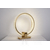 Crystal table lamp, ring, gold, glamor bedside lamp, modern, round ECLIPSE 