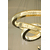Żyrandol kryształow ECLIPSE L, ring, złoty, lampa wisząca glamour nowoczesna do salonu, regulowana 
