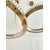 Żyrandol kryształowy ECLIPSE S 60cm, ring, złoty, lampa wisząca glamour nowoczesna do salonu, regulowana 