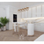 Modern, gold, glamorous chandelier, above the table, above the island, oblong ROUND L 