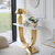 Glamour modernaus stiliaus konsolė su balto marmuro viršumi, ART DECO auksu OUTLET 