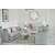 Elegantiška ir moderni sofa glamour MADONNA sidabrinė, pilka 