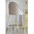 2 modernių minkštų kėdžių rinkinys, valgomajam, salai, klasikinis, Niujorkas, auksinis CAPRI 