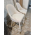 2 modernių minkštų kėdžių rinkinys, valgomajam, salai, klasikinis, Niujorkas, auksinis CAPRI 