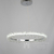 Glamorous LED crystal ceiling lamp round, ring, chandelier, modern silver BRINA [CLONE] [CLONE] 