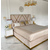 Gepolstertes Glamour-Bett, modern, mit goldener Latte, beige 180x200cm IMPERIAL OUTLET 