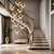 Modern chandelier, glamor pendant lamp, gold, designer, exclusive, single VALO SINGLE [CLONE] [CLONE] [CLONE] 