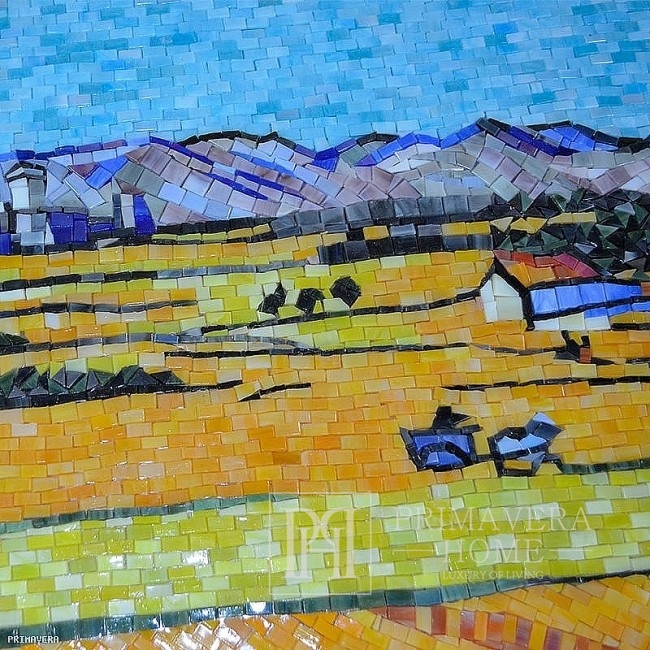 Stiklo Mozaika Van Gogh Pole kviečiai
