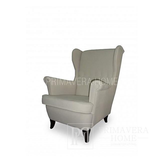 Modern armchair wing chair upholstered Scandinavian style SCANDINAWIAN