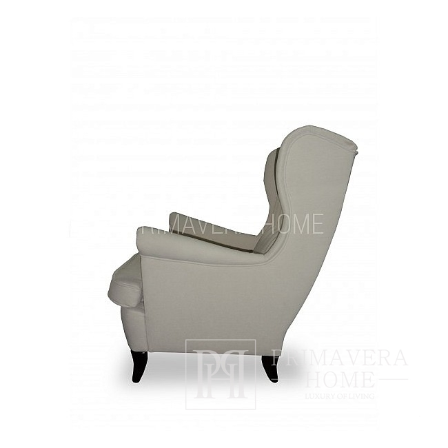 Modern armchair wing chair upholstered Scandinavian style SCANDINAWIAN