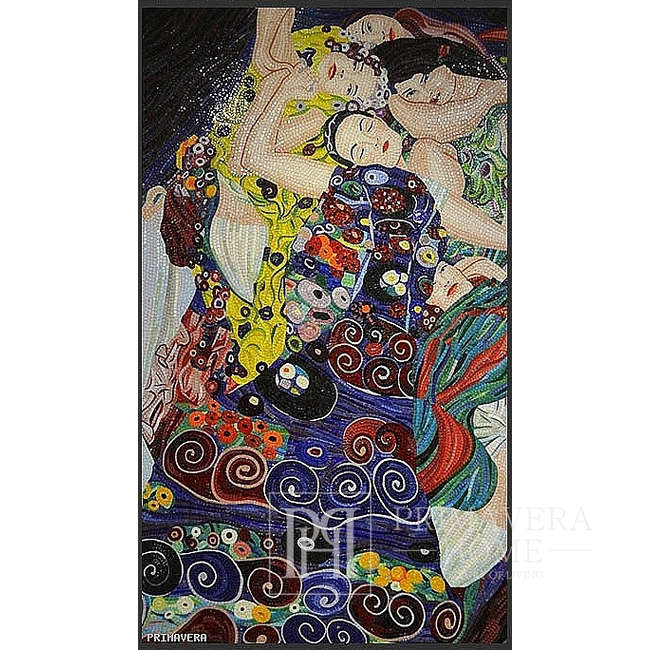 Picture from a glass mosaic Kiss (painting by Gustav Klimt)