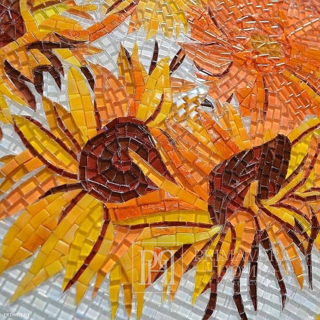 Glasmosaik Van Gogh Sonnenblumen