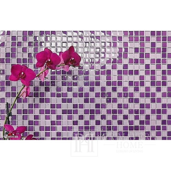 Glass mosaic with glitter FIOLET MIX VANESA