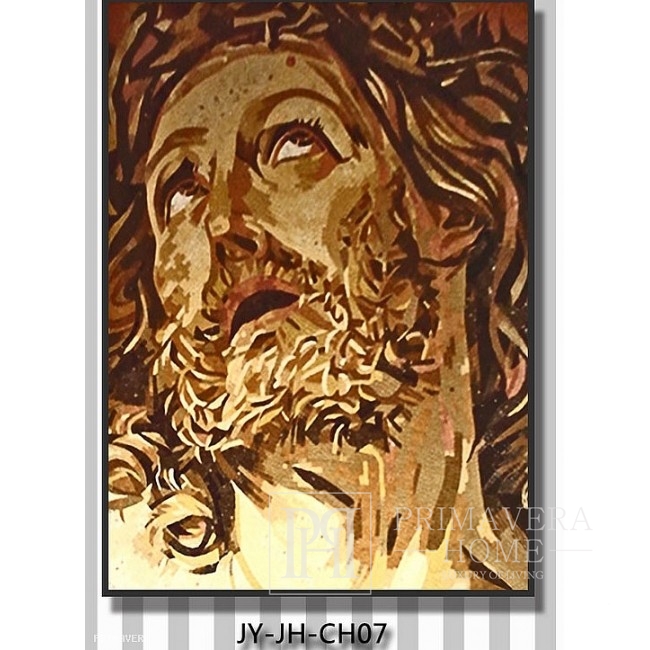 Glass mosaic religious painting of christian religious