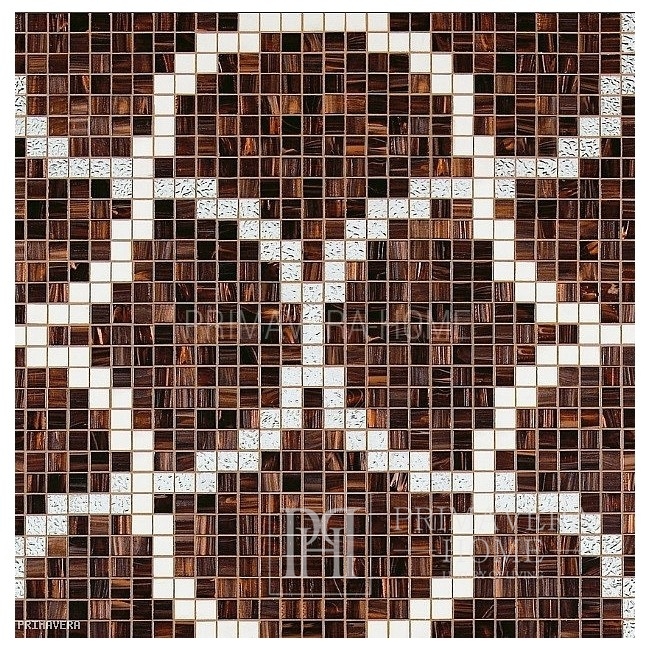 Mozaika szklana obraz z mozaiki Linossa brąz