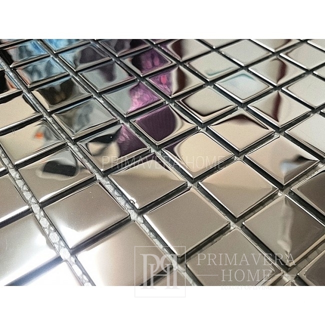 Mozaika Szklana  Srebrna A118 super połysk