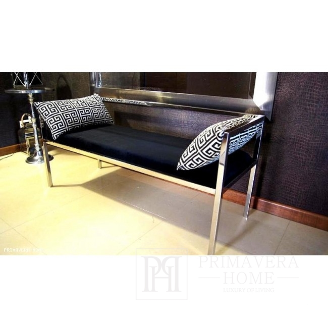 Seat GLAMOUR silver stainless steel